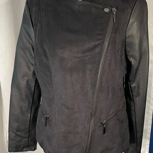 Alfani Black‎ Leather Jacket